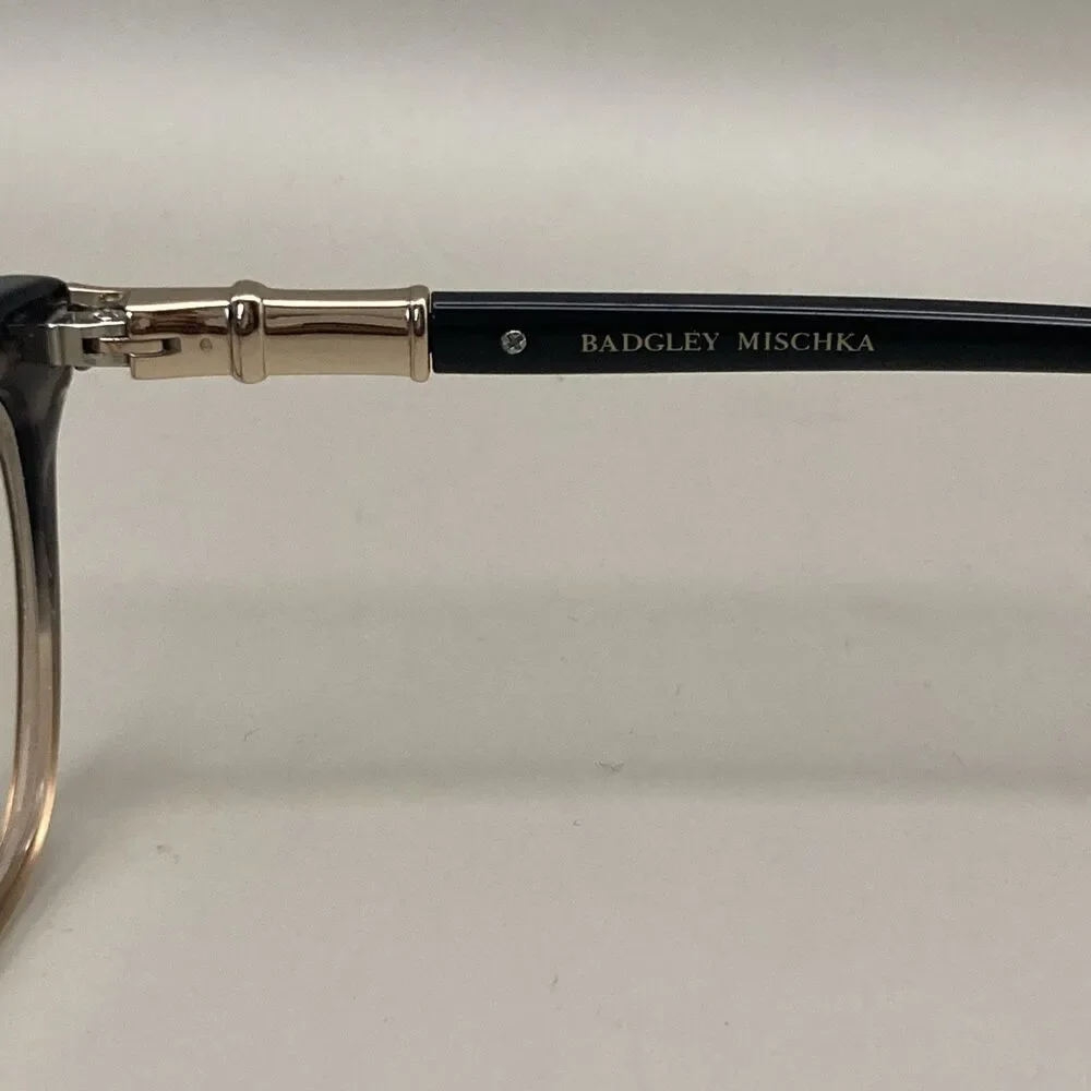 Badgley Mischka Berenice 52 15-135 Eyeglasses Brown Cat Eye FRAMES ONLY